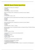 NBDHE Board Study Questions and Answers