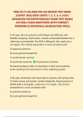 WGU D115 OA AND PRE-OA REVIEW TEST BANK &vert;LATEST 2025&sol;2026 &lpar;UNITS 1&comma; 2&comma; 3&comma; 4&comma; 5&comma; 6 &7&rpar; ADVANCED PATHOPHYSIOLOGY EXAM TEST BANK&vert; 450 REAL EXAM QUESTIONS WITH CORRECT ANSWERS & RATIONALE &lpar;GUARANTEED PASS&rpar;&period;