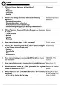 LVMH FINAL EXAM ACTUAL EXAM QUESTIONS AND CORRECT ANSWERS &vert; GRADED A&plus; &vert; VERIFIED ANSWERS &vert; LATEST VERSION