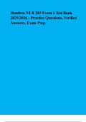 2026 Hondros NUR 205 Exam 1 Test Bank Answers &vert; Nursing Fundamentals Practice Questions & Rationales