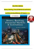 Solution manual for money banking financial markets institutions 2nd Edition for Brandl Michael