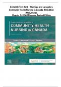 Complete Test Bank - Stanhope and Lancasters Community Health Nursing in Canada&comma; 4th Edition &lpar;MacDonald&rpar;&comma; Chapter 1-18 &vert; All Chapters Revised Edition