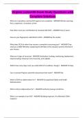Virginia Locksmith Exam Study Questions with Complete Solutions