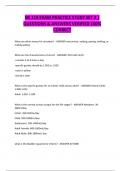 NS 119 EXAM PRACTICE STUDY SET 2 &vert; QUESTIONS & ANSWERS VERIFIED 100&percnt; CORRECT