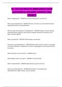 NS 119 ELECTROLYTE IMBALANCES EXAM QUESTIONS & ANSWERS VERIFIED 100&percnt; CORRECT