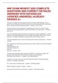 HNF EXAM NEWEST 2025 COMPLETE QUESTIONS AND CORRECT DETAILED ANSWERS WITH RATIONALES &lpar;VERIFIED ANSWERS&rpar; &vert;ALREADY GRADED A&plus;