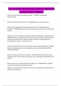 NS 119 EXAM REVIEW QUESTIONS & ANSWERS VERIFIED 100&percnt; CORRECT