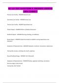 NS 119 TEST QUESTIONS & ANSWERS VERIFIED 100&percnt; CORRECT