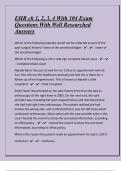 EHR ch 1&comma; 2&comma; 3&comma; 4 With 104 Exam Questions With Well Researched Answers
