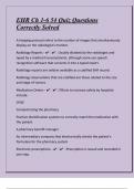 EHR Ch 1-6 54 Quiz Questions Correctly Solved&vert; Success Guaranteed
