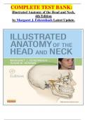        COMPLETE TEST BANK&colon; Illustrated Anatomy of the Head and Neck&comma; 4th Edition by Margaret J&period; Fehrenbach Latest Update&period;