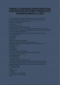 FLORIDA 2-15 INSURANCE LICENSE EXAM ACTUAL EXAM QUESTIONS AND CORRECT ANSWERS WITH RATIONALES GRADED A&plus; i