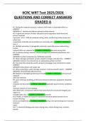 IICRC WRT Test 2025&sol;2026 QUESTIONS AND CORRECT ANSWERS GRADED A