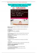 Burns' Pediatric Primary Care 7th Edition TEST BANK 2025-2026&period; Questions with correct and verified answers&period; A&plus; GRADED&period;