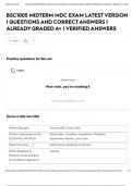 BSC1005 MIDTERM MDC EXAM LATEST VERSION &vert; QUESTIONS AND CORRECT ANSWERS &vert; ALREADY GRADED A&plus; &vert; VERIFIED ANSWERS
