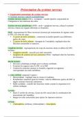 Fiche de r&eacute;vision&colon; pr&eacute;sentation du syst&egrave;me nerveux