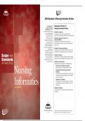  &Tab;SCOPE AND STANDARDS OF PRACTICAL NURSING INFORMATICS&colon; SCOPE AND STANDARDS  OF PRACTICE SECOND EDITION UPDATED 2025