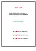 Test Bank for Early Childhood Development&colon; A Multicultural Perspective 7th Edition by Jeffrey Trawick-Smith&comma; Chapter 1-18