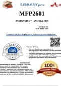 MFP2601 Assignment 1 &lpar;MCQs&rpar; 2025