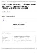 VEN 125 FINAL EXAM LATEST EXAM QUESTIONS AND CORRECT ANSWERS &vert; GRADED A&plus; &vert; VERIFIED ANSWERS &vert; JUST RELEASED