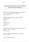 Respiratory Disorders Burns-Chapter 31 With Actual Solution&excl;&excl;