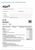 AQA GCSE PHYSICS Higher Tier Paper 2 JUNE 2024 Merged QP AND MS