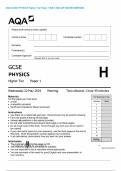 AQA GCSE PHYSICS Higher Tier Paper 1 MAY 2024 QP AND MS MERGED