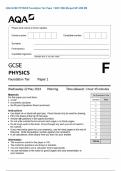 AQA GCSE PHYSICS Foundation Tier Paper 1 MAY 2024 Merged QP AND MS 