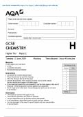 AQA GCSE CHEMISTRY Higher Tier Paper 2 JUNE 2024 Merged QP AND MS