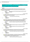 NURS 676 Advanced Pharmacology Midterm Exam &lpar;WCU&rpar; &commat; Question And Answers