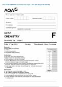 AQA GCSE CHEMISTRY Foundation Tier Paper 1 MAY 2024 Merged QP AND MS