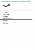 AQA GCSE BIOLOGY 8461&sol;1F Paper 1 Foundation Tier JUNE 2024 Merged QP AND MS