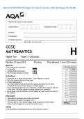 AQA GCSE MATHEMATICS Higher Tier Paper 3 Calculator JUNE 2024 Merged QP AND MS