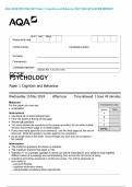 AQA GCSE PSYCHOLOGY Paper 1 Cognition and Behaviour MAY 2024 QP AND MS MERGED