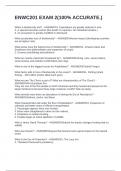 ENWC 201 EXAM 2 &lpar;EXAM BUNDLE &rpar; QUESTIONS WITH COMPLETE SOLUTIONS