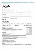 AQA GCSE HISTORY Paper 2 Section B&sol;B&colon; Medieval England&colon; the reign of Edward I&comma; 1272&ndash;1307 JUNE 2024 QP AND MS MERGED