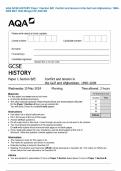 AQA GCSE HISTORY Paper 1 Section B&sol;E&colon; Conflict and tension in the Gulf and Afghanistan&comma; 1990&ndash; 2009 MAY 2024 Merged QP AND MS
