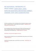 RN MATERNAL NEWBORN ATI PROCTORED  EXAM &lpar;2024 &sol; 2025&rpar; EXPECTED QUESTIONS AND REVISED CORRECT ANSWERS&period; WITH 100&percnt; GUARANTEE PASS