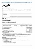 AQA GCSE ECONOMICS Paper 2 How the Economy Works MAY 2024 Merged QP AND MS