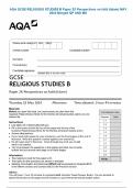 AQA GCSE RELIGIOUS STUDIES B Paper 2X Perspectives on faith &lpar;Islam&rpar; MAY 2024 Merged QP AND MS