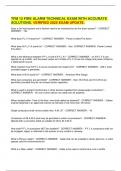 TFM 12 FIRE ALARM TECHNICAL EXAM WITH ACCURATE SOLUTIONS&period; VERIFIED 2025 EXAM UPDATE&period;