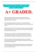 California Property and Casualty Insurance Exam 2025-2026&period;  Questions with correct and verified answers&period; LATEST UPDATE&period; A&plus; GRADED&period;