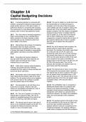 Chapter Fourteen Capital Budgeting Decisions