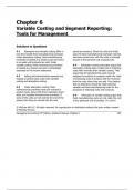 Chapter Six Variable Costing and Segment Reporting&comma; Tools for Management