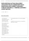 NUR 643E EXAM ACTUAL EXAM 2025 &vert; ADVANCED HEALTH ASSESSMENT EXAM QUESTIONS AND CORRECT ANSWERS &vert; ALREADY GRADED A&plus; &vert; VERIFIED ANSWERS &vert; LATEST EDITION