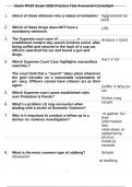 Idaho POST Exam 2025 Practice Test Answered Correctly&excl;&excl;&excl;