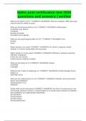 Idaho post certification test 2025 questions and answers &vert; verified