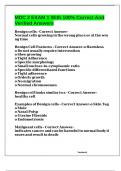 MDC 2 EXAM 1 With 100&percnt; Correct And Verified Answers