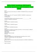 Idaho POST Academy 203 Exam 1 Complete Questions And Answers &vert; 2025 Latest