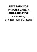 Test Bank Primary Care Interprofessional Collaborative Practice 7th Edition by Terry Mahan Buttaro&period;